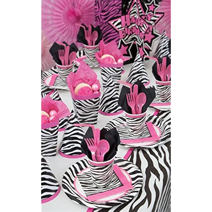 ZEBRA PASSION LUNCHEON NAPKINS 16 PIECES - Image 2
